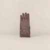Brown floral pattern women's warm gloves, anti-slip and breathable, all-season gloves Application Scenario